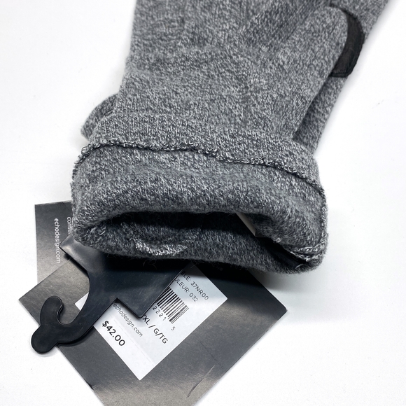 Echo Touch Womens Fleece Tech Compatible Gloves Size L/XL Gray #37NR00 - Picture 6 of 8